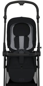 Коляска Cybex Melio Carbon 2 в 1 Magic Black с дождевиками