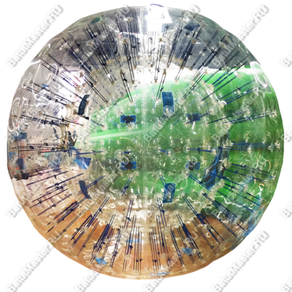 Зорб ПВХ"Капля", с цветными стропами, диаметр 2,5 м