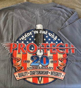 Футболка мужская серая ProTech Knives USA, размер XL