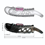 Черная насадка с вибрацией Cecelia - 18,5 см. (Цвет: черный)
