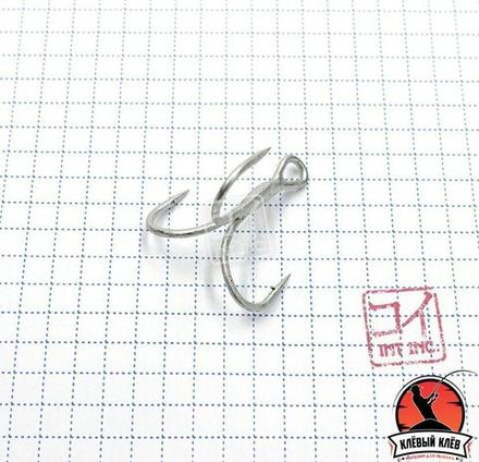 Крючок KOI "6066", размер 10 (INT), цвет MT, тройник (10 шт.)