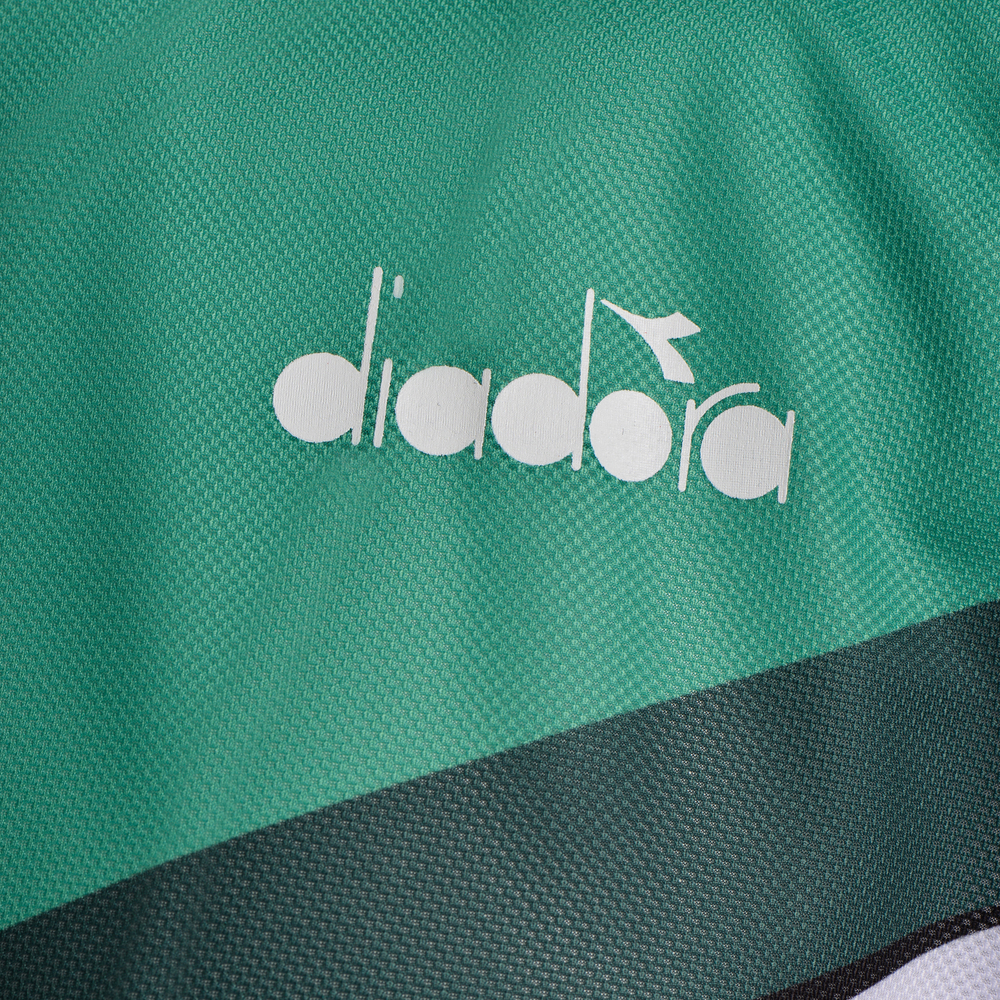Мужская теннисная футболка Diadora T-Shirt Clay - holly green/white/bistro green