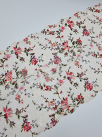 Кружево эластичное серебристый пион/мультиколор К760 (вер.3)