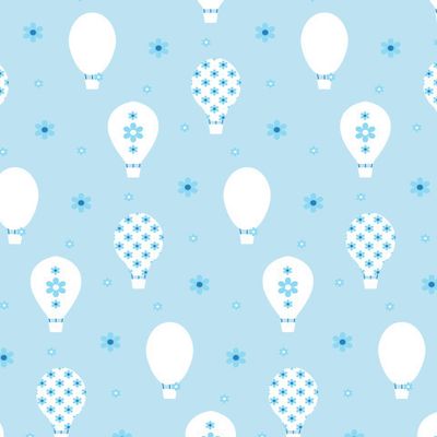Buy baby fabric blue flower air balloons
