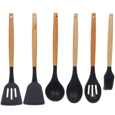 Набор кухонных принадлежностей 12шт «Felicità» черный