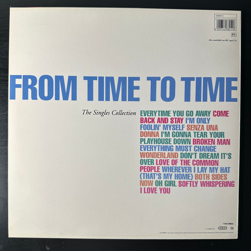 Paul Young - From Time To Time (The Singles Collection) Европа 1991г.