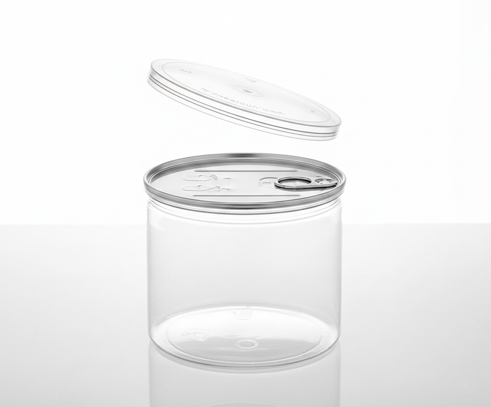 ПЭТ-банка 650 мл с крышкой Easy Open (чека), горло 99 мм