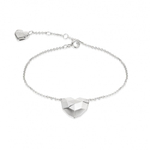 браслет с гранёным сердцем