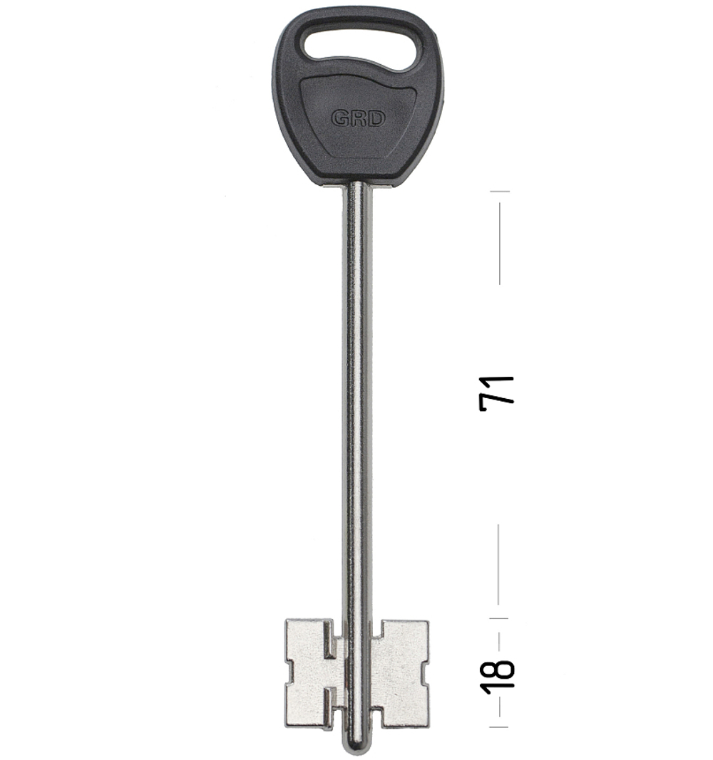 Заготовка сувальдного ключа 12740 GRD10DP