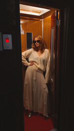 Молочный кардиган из мохера