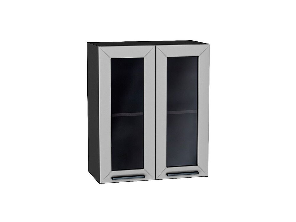 Шкаф верхний с 2-мя остекленными дверцами Глетчер