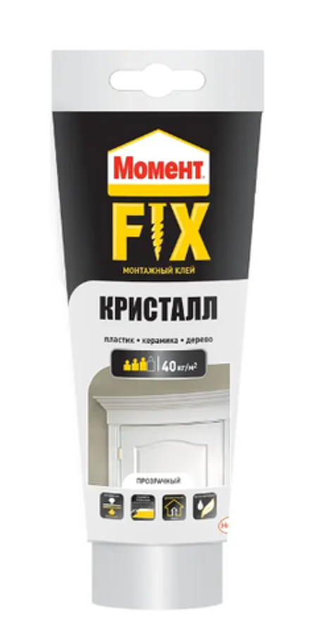 Клей  МОМЕНТ FIX Кристалл 185г