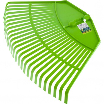 Грабли веерные пластиковые, 580 мм, 26 плоских зубьев, без черенка, Сибртех