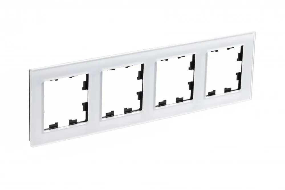 ATLASDESIGN NATURE 4-постовая РАМКА, ОРГАНИЧЕСКОЕ СТЕКЛО БЕЛЫЙ