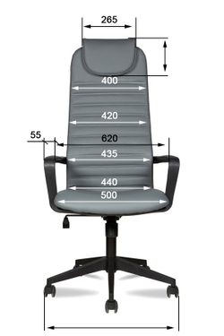 Кресло для персонала МГ-29 PL ХРОМ ПАУК