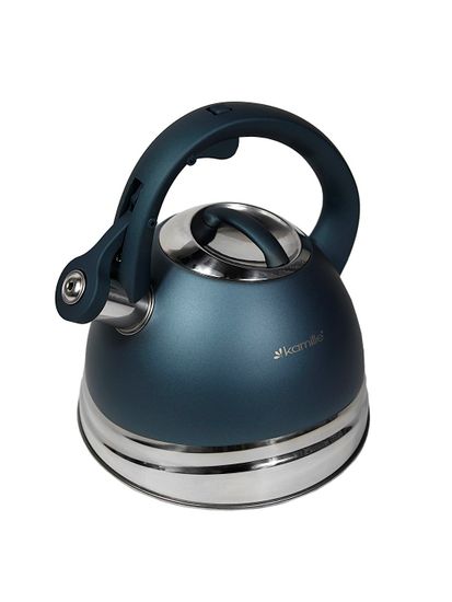 Чайник для плиты 3 л. со свистком Kamille KM 0861 из нержавеющей стали