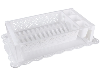 Сушилка для посуды "Кружево" (белый)