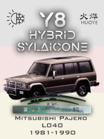 Щетки стеклоочистителя HUOYE Y8 400/400 мм на Mitsubishi Pajero | Hook/J-Hook