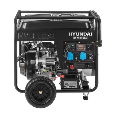 Генератор бензиновый сварочный Hyundai HYW 210AC - [5 кВт / 220V] эл. старт