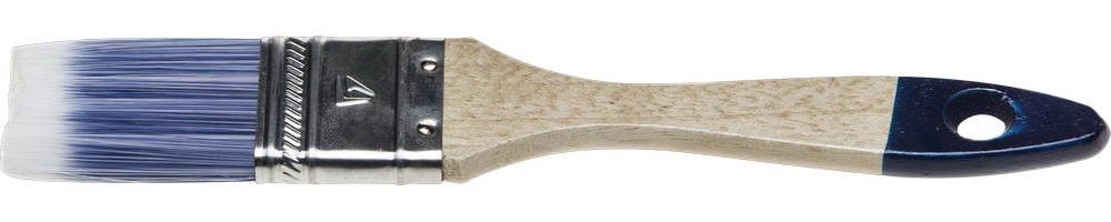 Кисть плоская STAYER ″AQUA-STANDARD″, искусственная щетина, деревянная ручка, 25мм
