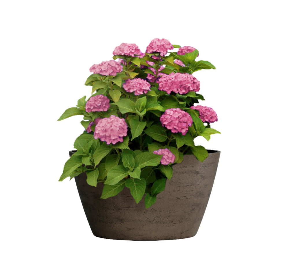 Кашпо, коллекция КОНКРИТ, форма БОУЛ