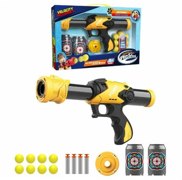 Игровой набор помповый пистолет " Бластер " ( желтый )