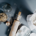 Деревянная скалка для раскатывания теста из сибирского кедра 50х6,5 см. RP4