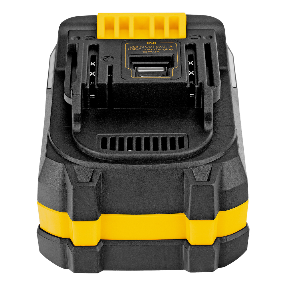 Батарея аккумуляторная BH-20-6.0, Li-Ion, USB, 20 В, 6,0 Ач// Denzel