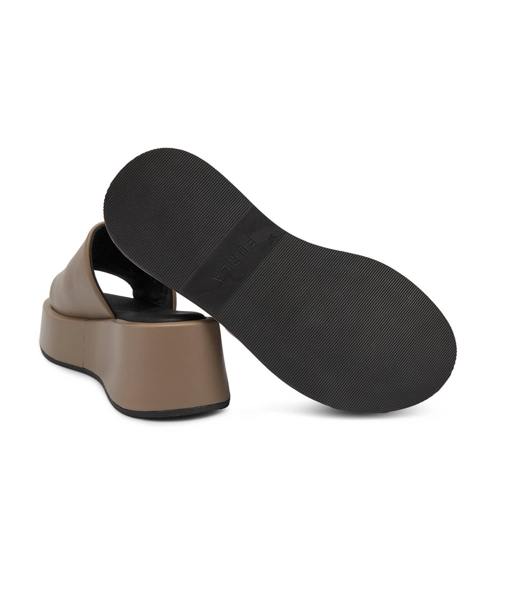 Шлепанцы кожаные furla Furla - серый(YH85FPN BX2895)