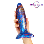 Фантазийный фаллоимитатор с узким кончиком - 21 см.