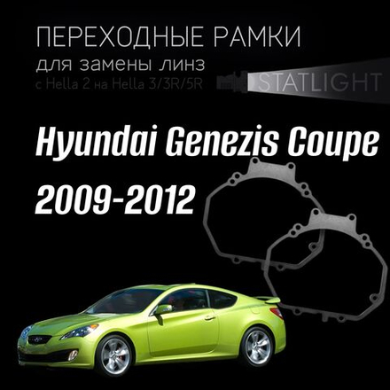 Переходные рамки для замены линз в фарах Hyundai Genezis Coupe 2009-2012