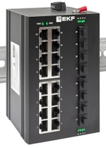 Коммутатор промышленный неуправляемый EKF TSX-U-8GX/SFP-16GT