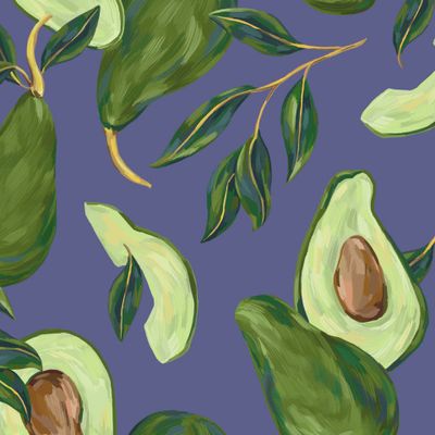 Авокадо (синий)