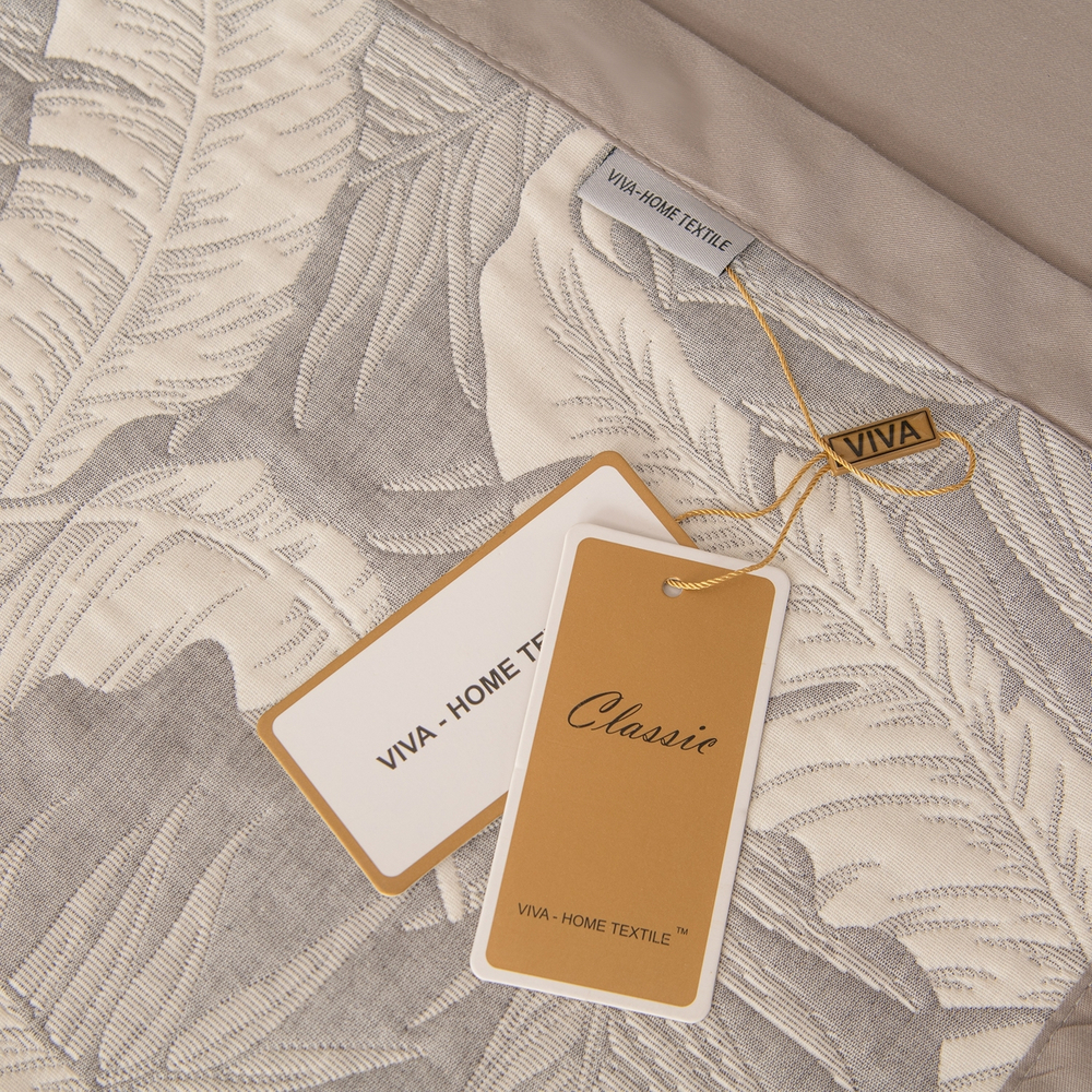 Комплект постельного белья на резинке Сатин Aurora Veil/Вуаль Авроры с Покрывалом AVR008