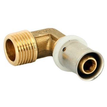 Угол пресс Uni-Fitt 20х1/2" НР для металлопластиковых труб фитинг (705G7200)