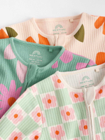 Комбинезон / Cлип для малышей Next B47-269, 3 шт., Зеленый, Бежевый