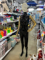 Манекен женский глянцевый голова стразы