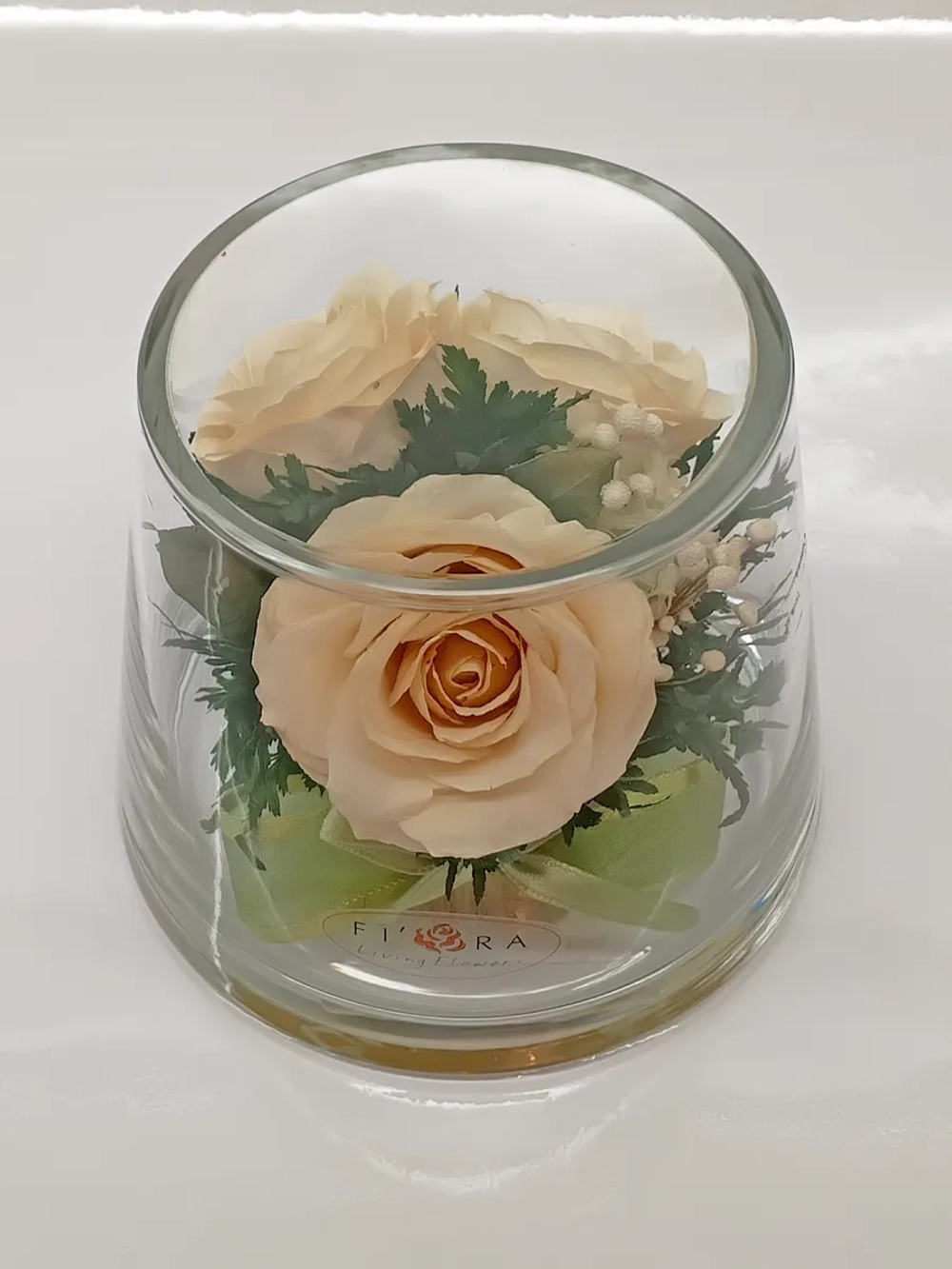 натуральные цветы в стекле, вакуум