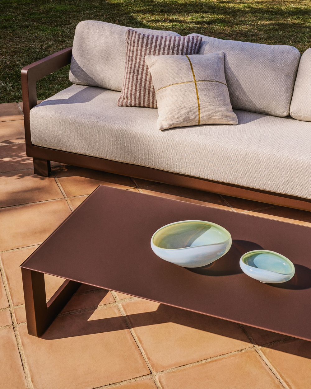 Комплект садовой мебели Nerano из коричневого алюминия