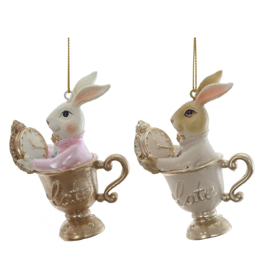 GAEM Фигурка декоративная подвесная "Заяц", L5,5 W3,5 H8,5 см, 2в.