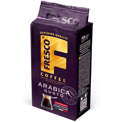 Кофе молотый Fresco Arabica Gusto для турки и чашки 250 г