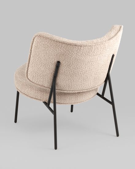 Кресло District Lounge букле капучино