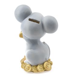 Фигурка декоративная (копилка) "Усатый мышь" 18*10*13см. (2 вида) (транспортная упаковка)