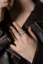 Кольцо Цветок