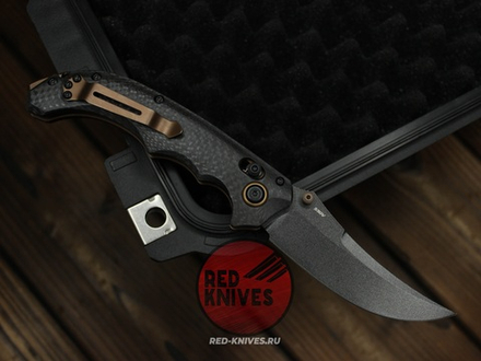 Нож Benchmade Mini Bedlam 865-02 Custom , рукоять Carbon Fiber