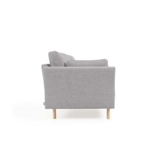 Gilma 2-местный диван светло-серого цвета с ножками в натуральной отделке 170 см.