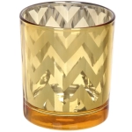 Подсвечник «Зиг-заг» 8,8*10см цвет золото