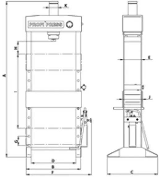 Пресс гидравлический RHTC PPTL-220
