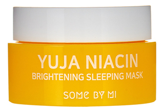 SOME BY MI Ночная маска для лица с экстрактом юдзу Yuja Niacin 30 Days Miracle Brightening Sleeping Mask, 15г
