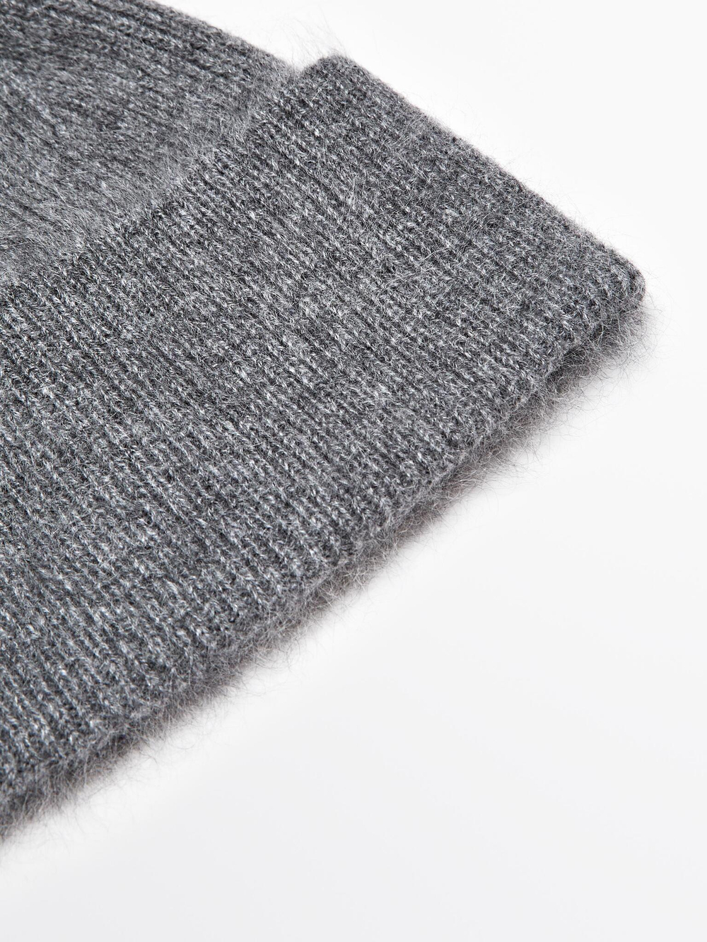 Massimo Dutti Шапка бини из 100% кашемира, серый